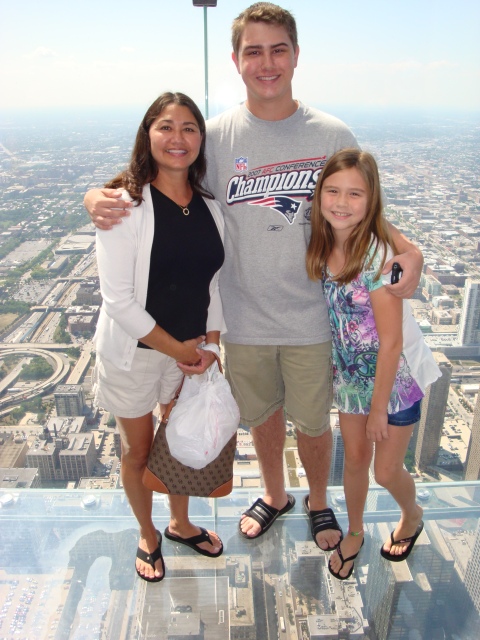 They got to go see the new observation windows at the Sears Tower (now Willis Tower)